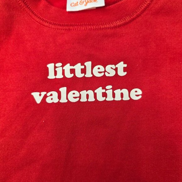 Cat & Jack Valentine’s Baby Outfit | 12 Months | "Littlest Valentine" ❤️💙 - Picture 2 of 8